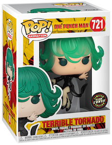 One Punch Man: Funko Pop Chase One Punch Man POP! Anime Terrible Tornado Vinyl Figure #721 [Glow-in-the-Dark, Chase Version] FUNKO