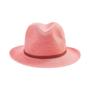 TRAVAUX EN COURS- BORSALINO HAT LEATHER STRAP | ROSA