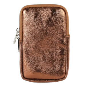 Bags Pouches Purses: MAISON FANLI - Phone Pouch METALLIC BRONZE
