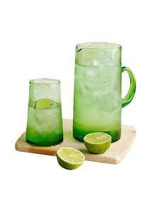 MOROCCAN BELDI JUG | GREEN