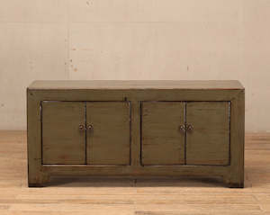 ANTIQUE FOUR DOOR CABINET | ARTICHOKE
