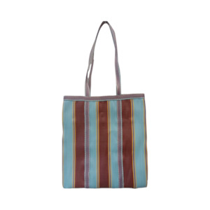 Summer Bestsellers: PARISIAN COOL- BEACH BAG BLUE RECYCLED PLASTIC