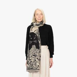 Winter Sale 50 Off 48h Only: PANTHERE Scarf- Black by Inouï Edition