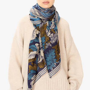 Winter Sale 50 Off 48h Only: PANTHERE Scarf- Blue by Inouï Edition