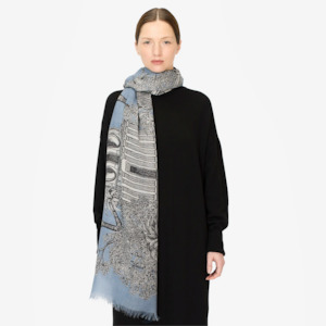 Winter Sale 50 Off 48h Only: MIRAGE Scarf- Blue by Inouï Edition