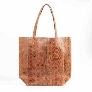 Bags Pouches Purses: MAISON FANALI | Tote Snake Camel