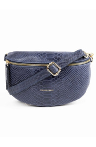 Bags Pouches Purses: MAISON FANALI | Bum Bag Snake Navy