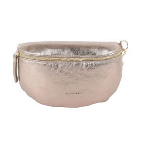 MAISON FANALI | Bum Bag Metallic Champagne