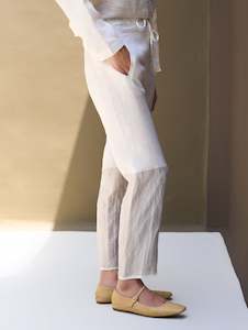 All: ESSA METALLIC LINEN PANTS