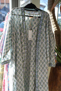 All: COTTON BLOCK PRINT KIMONO | DOVE GREY