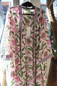 All: COTTON BLOCK PRINT KIMONO | LILY GARDEN
