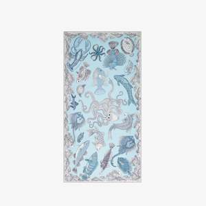 Scarves: POSEIDON Scarf- TURQUOISE by Inouï Edition