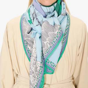 DES RIVES ET DES REVEA Scarf- GREEN by Inouï Edition