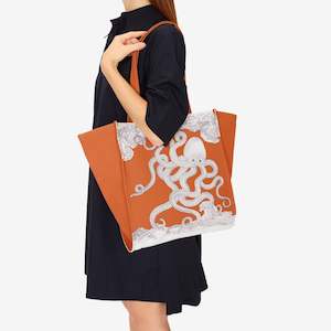 POSEIDON TOTE in ORANGE by Inoui Editions Paris
