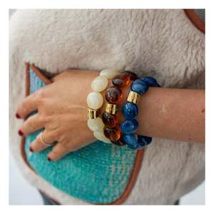 Jewellery: PARABAYA- LATTE BOMBOM BRACELET
