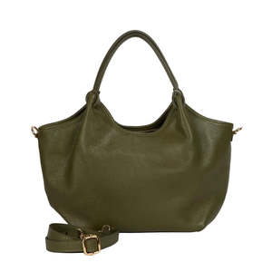Bags Pouches Purses: HECTOR Leather Bag | Moss Large