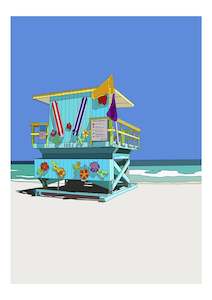 Prints: Malibu Beach Hut