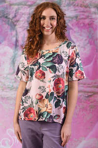 Print T Shirts: Frankie Tee - Blooming Love- SALE