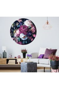 Wall Art: Circle Mural - Petal Chorus