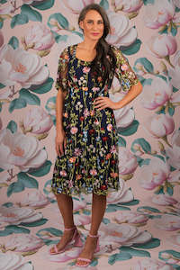 Nicole Bambi Dress - Navy | SALE