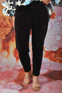 Velvet Collection: Vesta Vera Velvet Pants - Noir