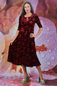 Gina Jude Dress - Red Velvet | SALE