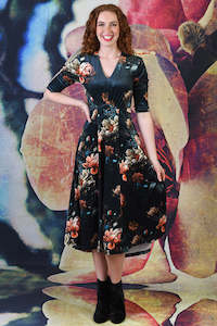 Velvet Collection: Veronica Jude Dress - Peony Forest | SALE