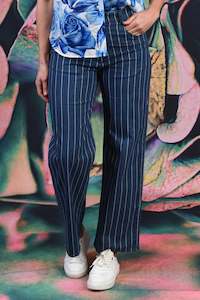 Madison Pant - Denim Stripe
