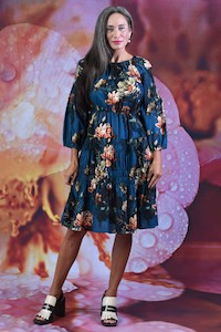 Cotton Dresses: Gracey Hazel Dress - Peony Forest | SALE