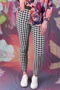 Vita Narrow Leg Pants - Houndstooth