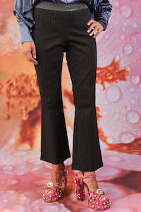 Vita Aura Flare Pant - Pinstripe | SALE