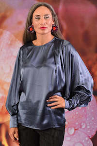 99 And Under Sale: Almost Famous Blouse - Slate | SALE