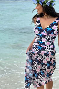 Swimwear Collection: Lily Rae Bather - Navy Daisy | SALE