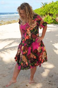Patty Dress - Cerise Songbird