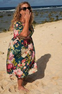 Saski Tanya Dress - Magnolia Festive