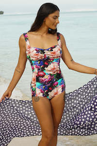 As Swimwear: Gracie Bather - Dark Peonies | SALE