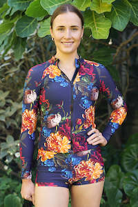 Mermaid Long Sleeve Top - Florini Blue | SALE