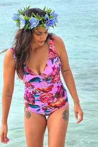 As Swimwear: Roses Tankini - Lilac | SALE