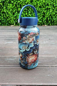 Gifts Under 50: AS Water Bottle With Handle - Blue Bloom | BUY 2 SAVE 20%