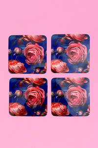 Sale Accessories: AS Square Coaster - Set of 4 - Rose Bud | SALE