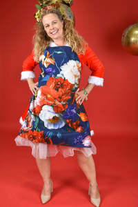 AS Apron - Navy Petal Chorus