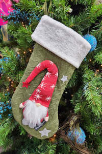 Gifting Collection: AS Knit Santa Stocking - Olive | SALE