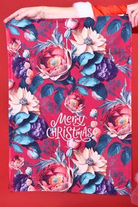 Gifting Collection: AS Christmas Tea Towel - Blooming Berry
