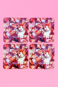 AS Square Coaster - Set of 4 - Ginger Cat | SALE
