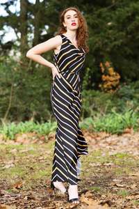 Wedding Sale: Berrie Nice Dress - Black Stripe | SALE