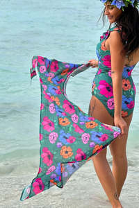 Sale Swimwear 1: Cotton Wrap - Dolly Green | SALE