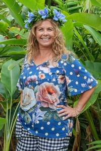 T Shirts: Rica Masey Tee - Spotty Floral