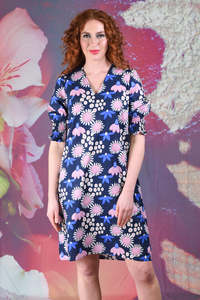 Cotton Dresses: Noelle Sonny Dress - Navy - SALE