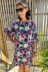 Cotton Dresses: Blair Sophia Dress - Floral - SALE
