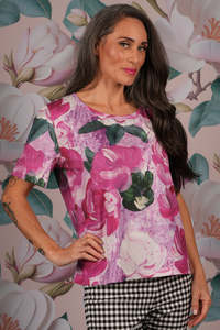 Print T Shirts: Frankie Tee - Painted Lady- SALE